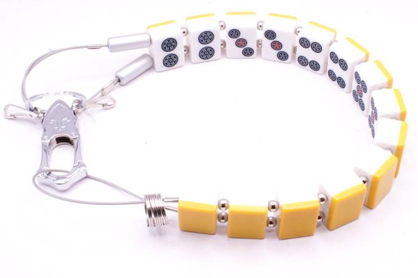 画像10: 役満 麻雀牌 大車輪（だいしゃりん） ワイヤー式 キー ＆ ウォレットチェーン　特大サイズ (10)