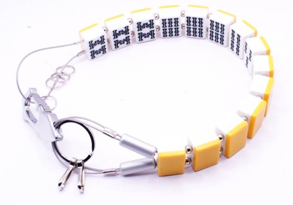 画像5: 役満 麻雀牌 緑一色（リューイーソー） ワイヤー式 キー ＆ ウォレットチェーン　特大サイズ (5)