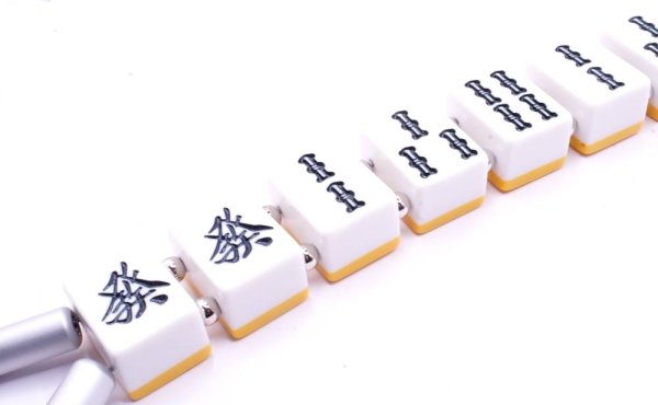 画像6: 役満 麻雀牌 緑一色（リューイーソー） ワイヤー式 キー ＆ ウォレットチェーン　特大サイズ (6)