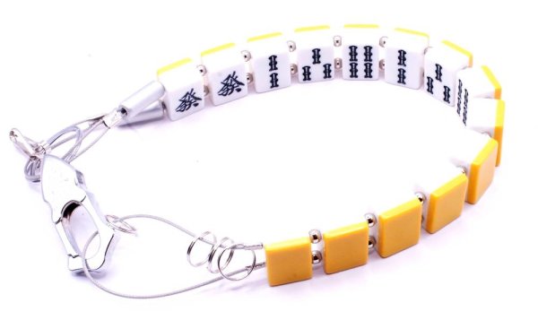 画像8: 役満 麻雀牌 緑一色（リューイーソー） ワイヤー式 キー ＆ ウォレットチェーン　特大サイズ (8)