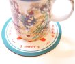 画像2: 中華コースター 径12cm 全5種 「樂 HAPPY 不亦樂乎 其樂無幕」 (2)