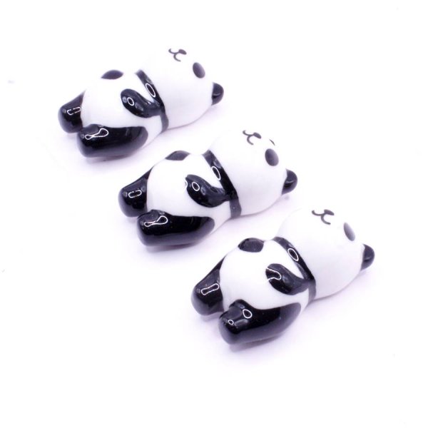 画像1: パンダ陶器製箸置き A  5cm 232H04　１個 (1)