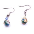 画像7: 七宝 (景泰藍)  丸型ピアス 2セット 5 (7)