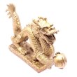 画像1: 開運 銅製 漢龍 置物 2170017 長さ＝20cm (1)
