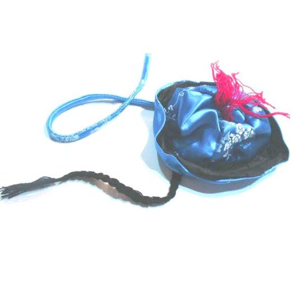 画像13: ペット(ドッグ用)サテン地チャイナ帽子 ペット小型犬用 径9cm Lサイズ (13)