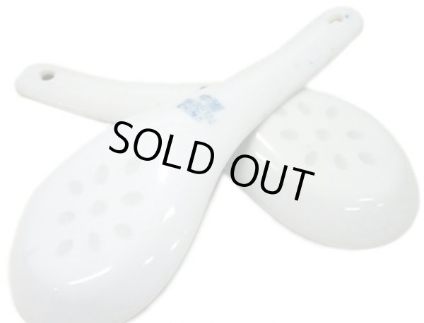 画像5: 景徳鎮製 ホタル焼き　れんげ　レンゲ（蓮華）青 No.23161903 (5)